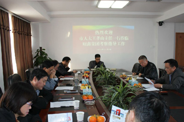 市人大王孝山主任一行來(lái)我公司視察調研